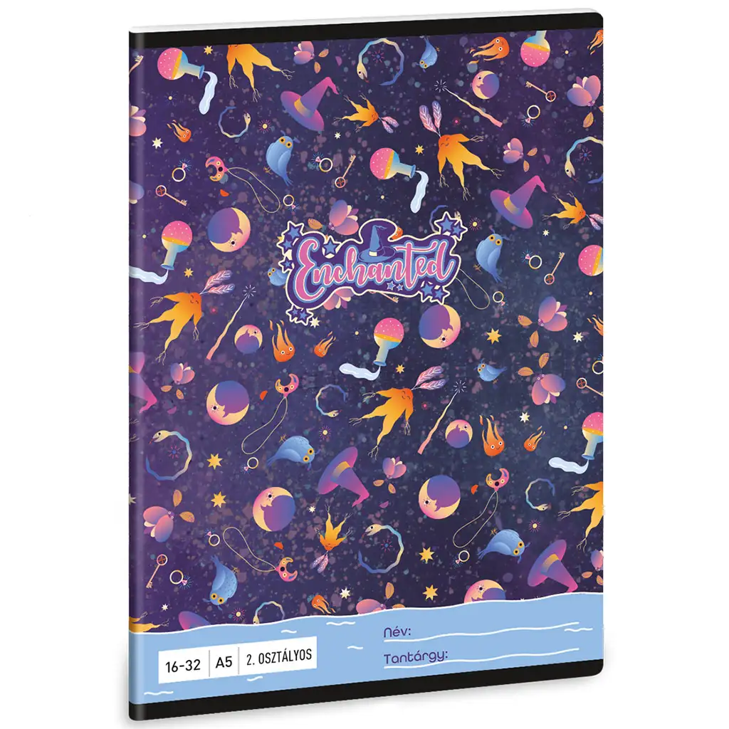 Ars Una: Enchanted boszi mintás 2.osztályos vonalas füzet A/5