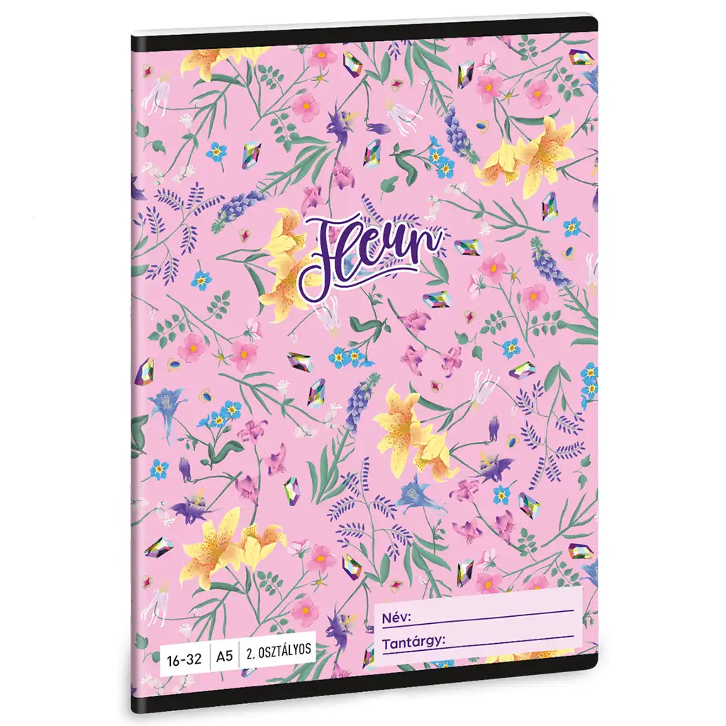 Ars Una: Fleur virágos 2.osztályos vonalas füzet A/5