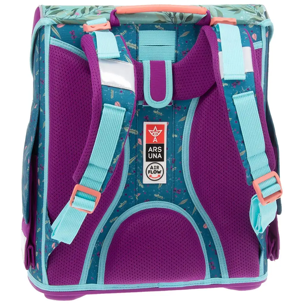 Ars Una: My Secret Garden mágneszáras kompakt ergonomikus iskolatáska, hátizsák 33x41x24cm kép 3
