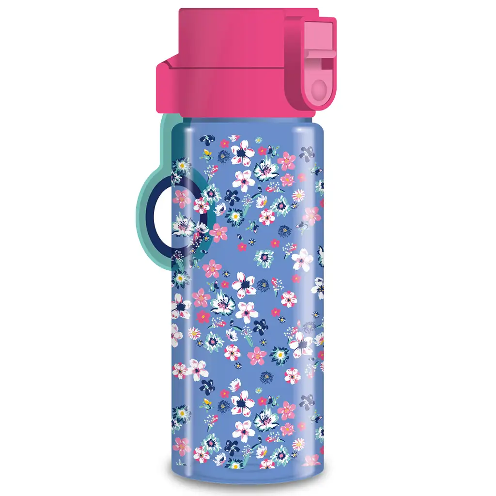 Ars Una: Pearl Blossom Blue virágos BPA mentes kulacs 475ml