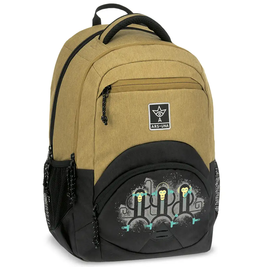 Ars Una: Apes majmos ergonomikus iskolatáska, hátizsák 33x45x24cm