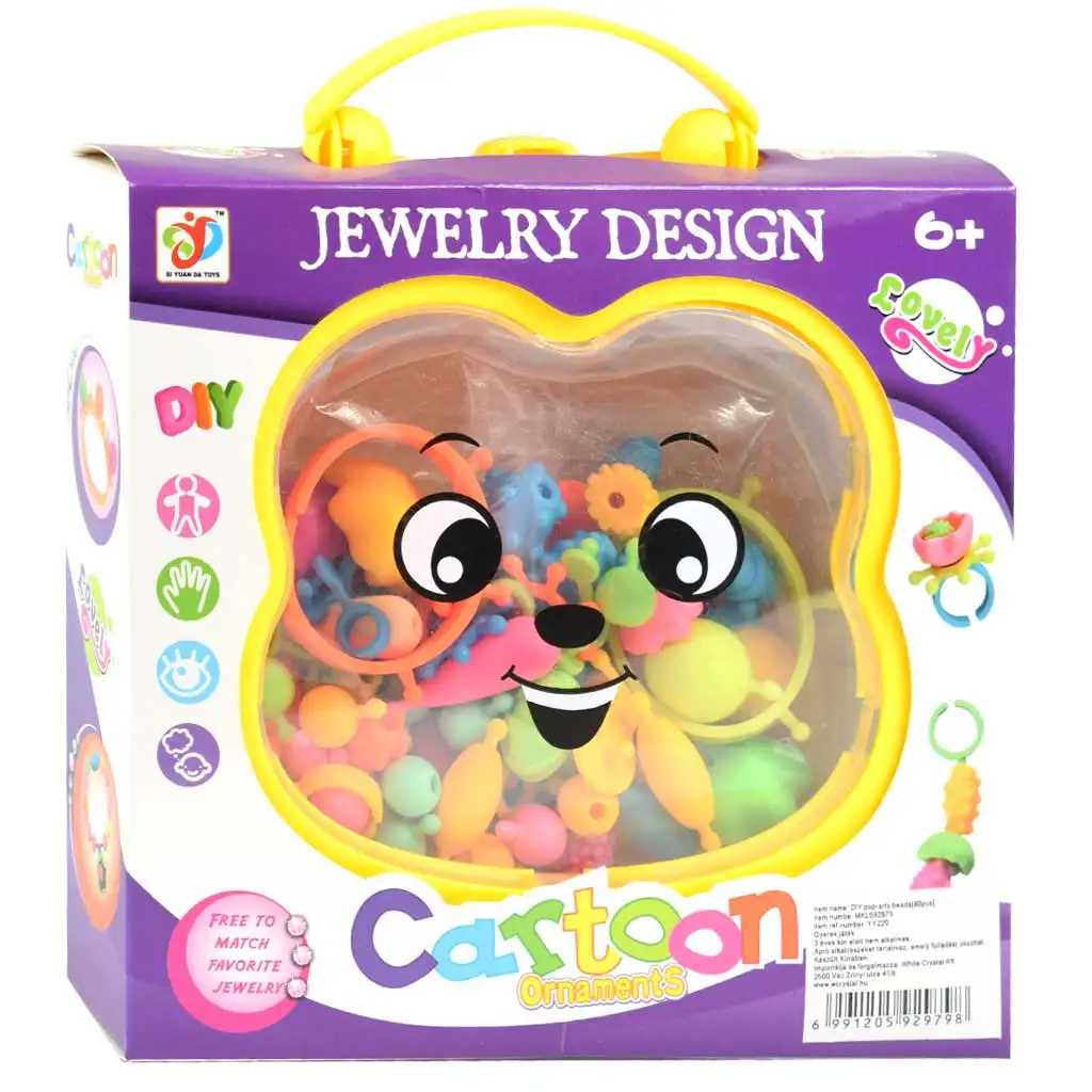 DIY: Csináld magad tároló kofferes 80db-os gyöngyfűző ékszerkészítő készlet kétféle változatban 1db kép 2