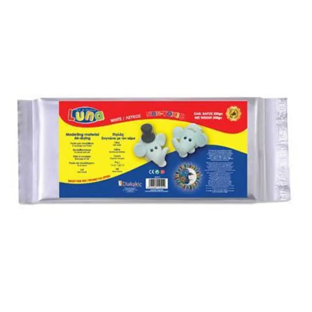 Fehér színű modellező agyag 500gr