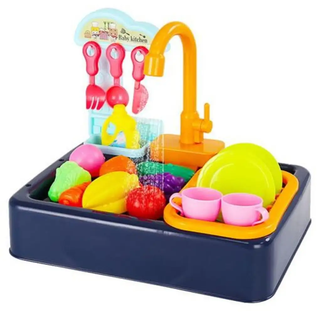 Mosogató 20 db-os játékszett kiegészítőkkel és funkcióval kép 2