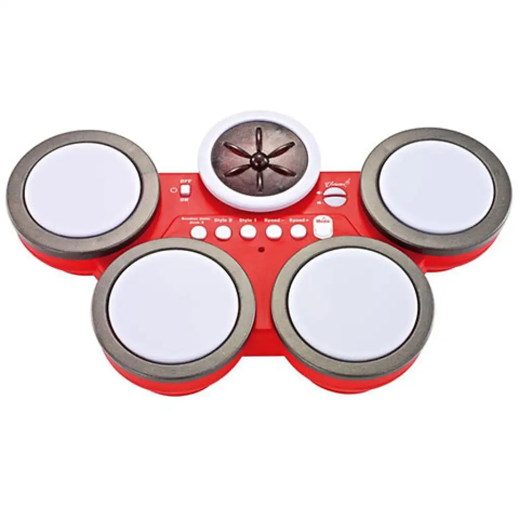 Piros játék dob szett 4 részes 40x24x7,5cm kép 2