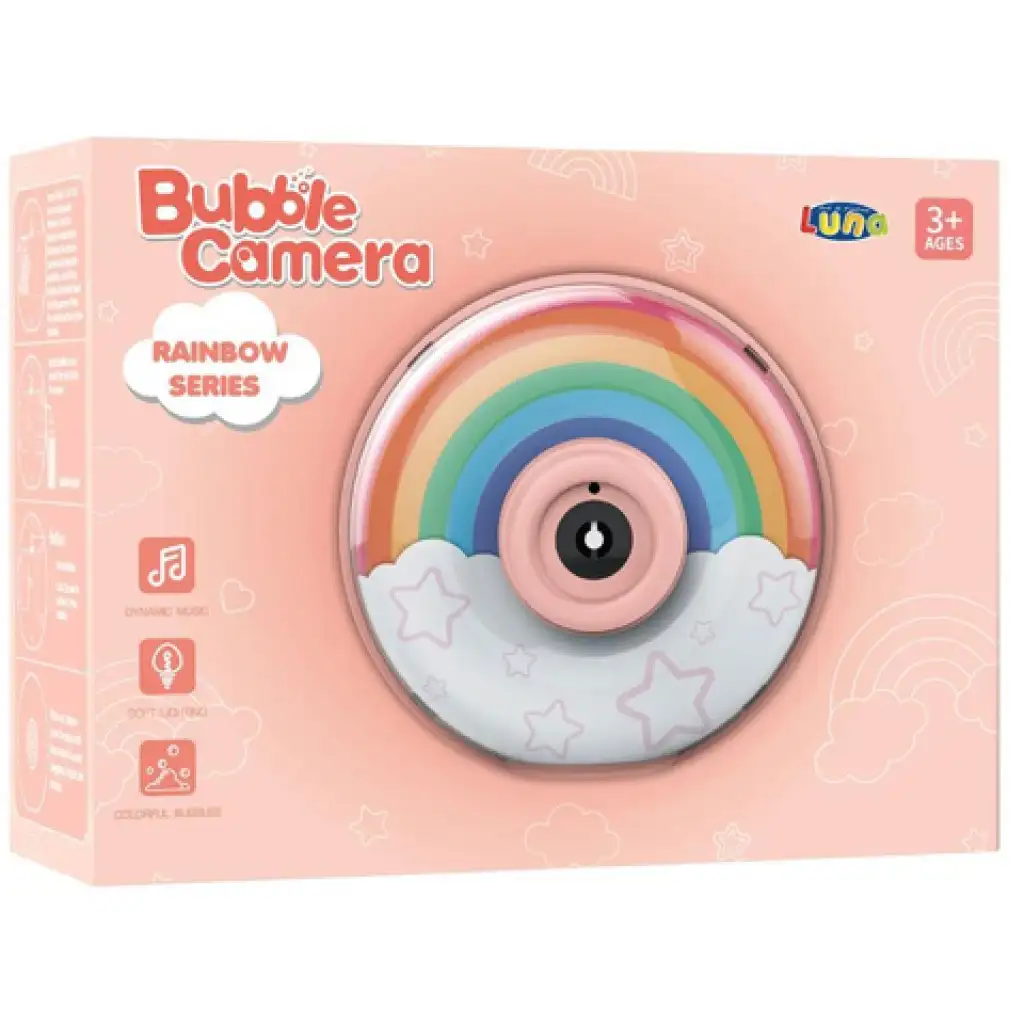 Bubble Camera: Szivárványos buborékfújó kamera fénnyel és hanggal