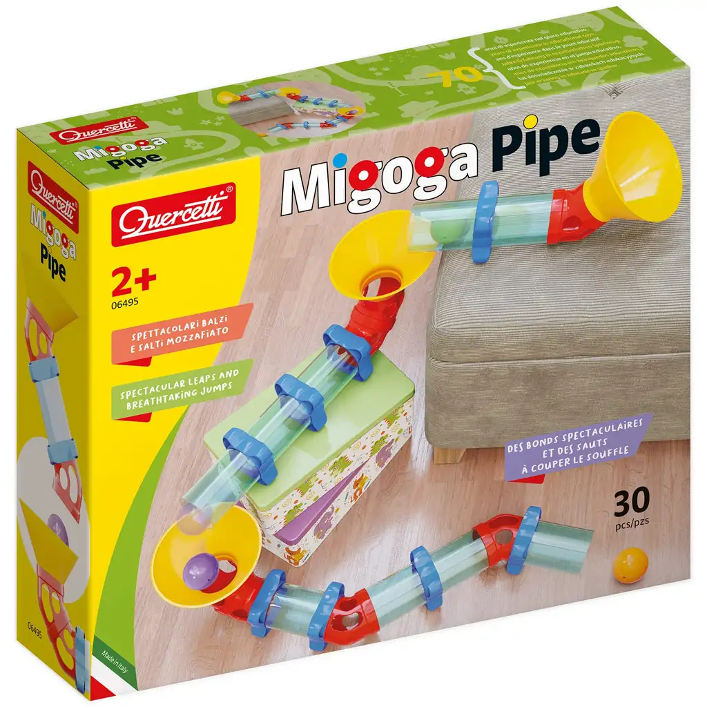 Quercetti: Migoga Pipe tölcséres golyópálya