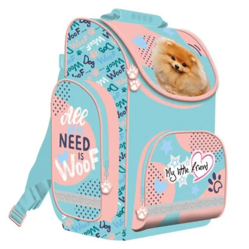 My Little Friend kutyusos anatómiai iskolatáska, hátizsák 35x27x16cm