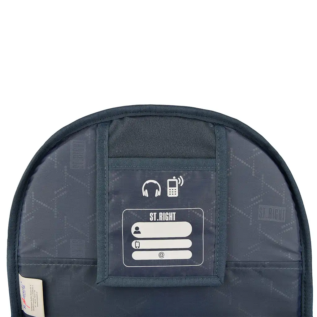 St.Right Black Cats ergonomikus iskolatáska, hátizsák BP01 32x43x21cm kép 7