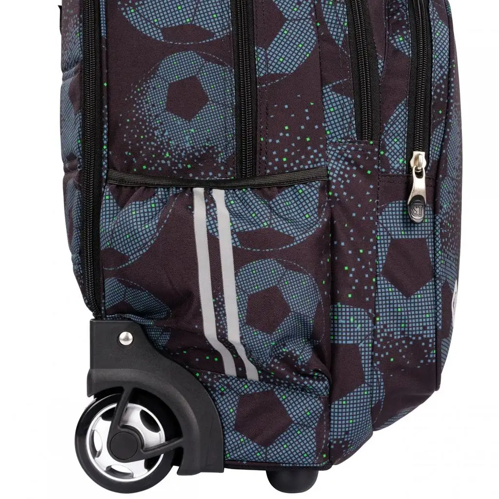 St.Right Football gurulós iskolatáska TB01 43x32x25cm kép 6