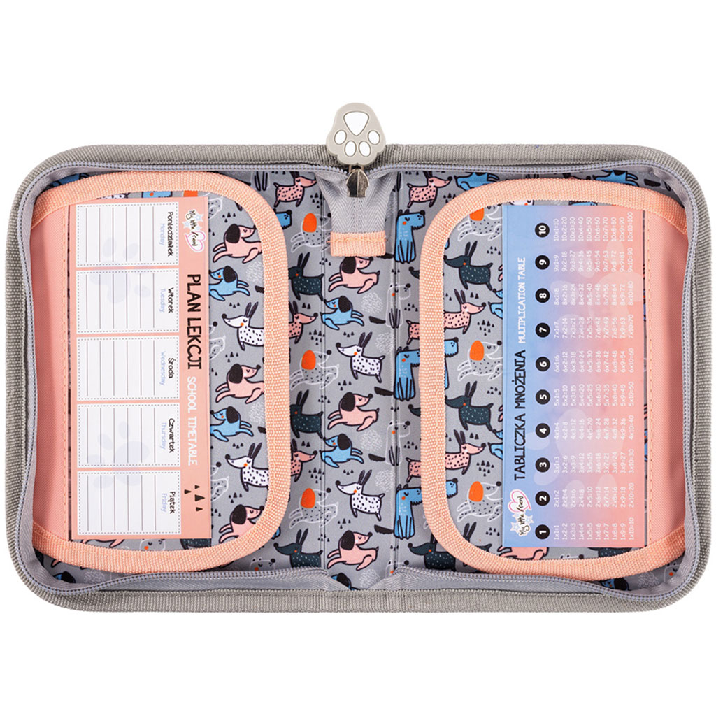 My Little Friend - Grey Yorkie mintás kihajtható tolltartó 21x14x3,5cm kép 4