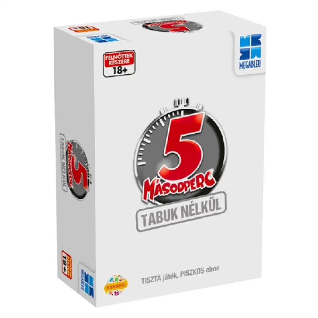 5 másodperc 3 válasz! tabuk nélkül felnőtt társasjáték - Megableu