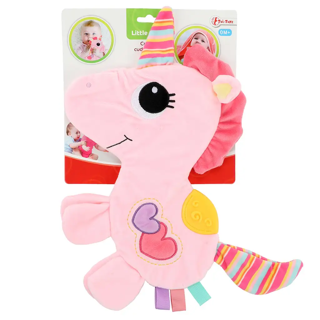 Little Stars: Unikornisos rágókás, csörgős nyálkendő kép 2