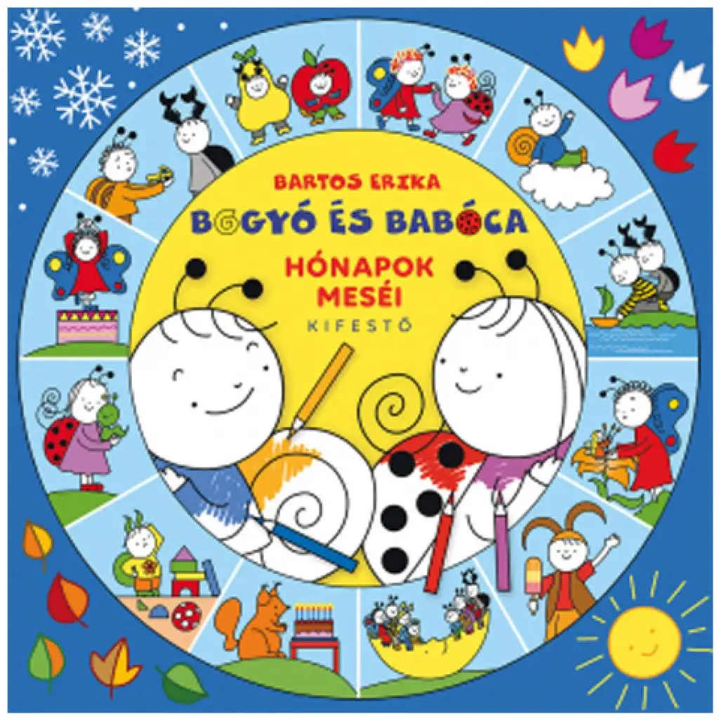 Bogyó és Babóca hónapok meséi kifestő füzet