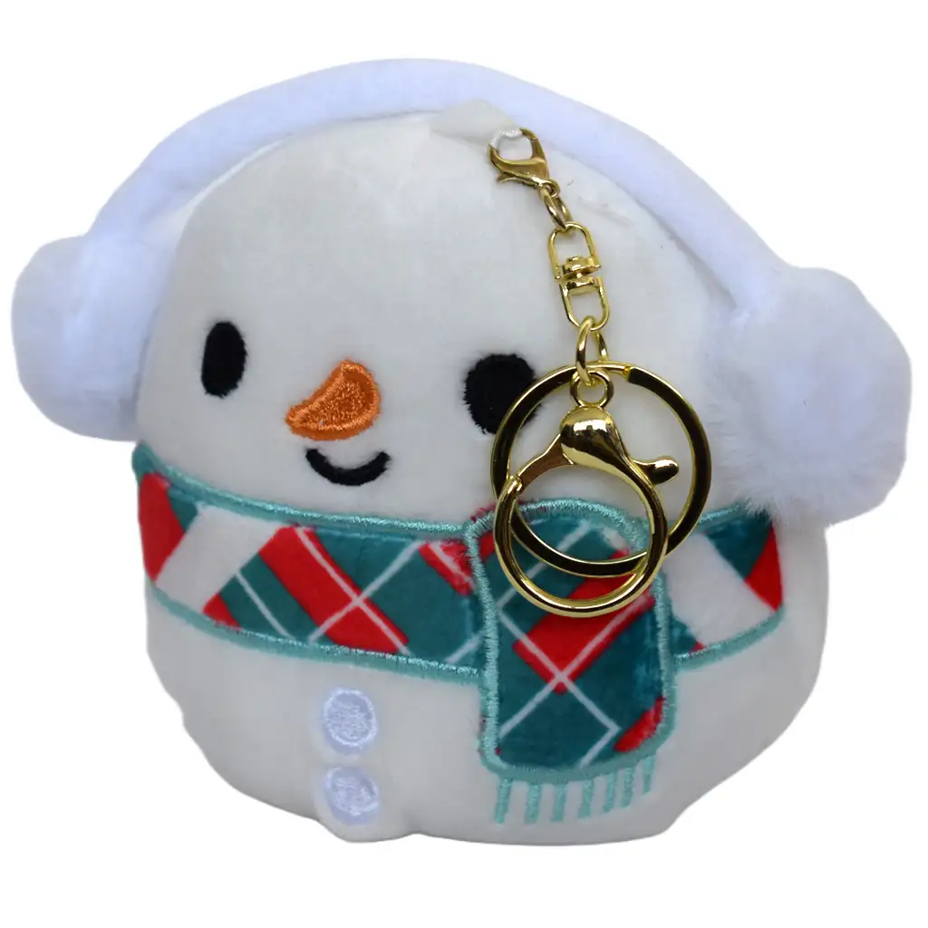 Pihe-puha hóember plüss kulcstartó 12cm kép 2