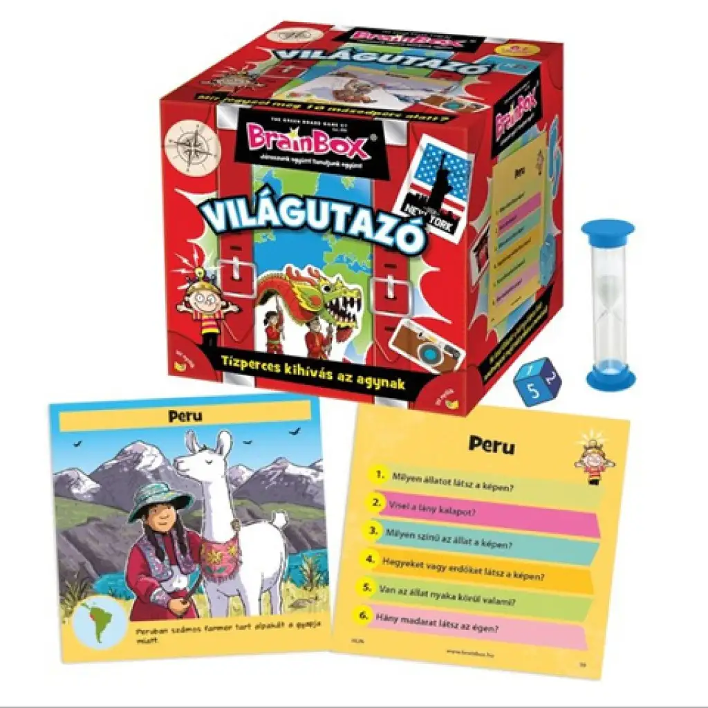 Brainbox: Világutazó társasjáték kép 2