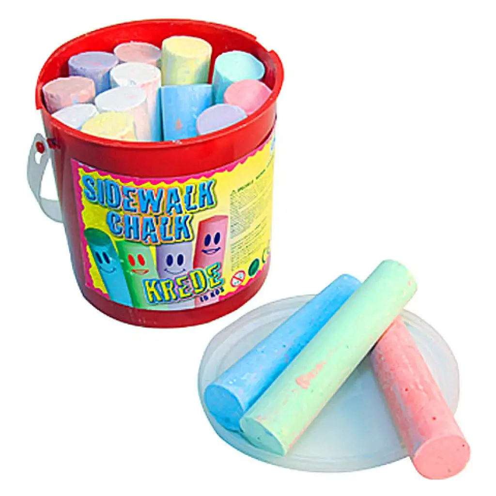 Aszfaltkréta vödörben 15db-os szett kép 2