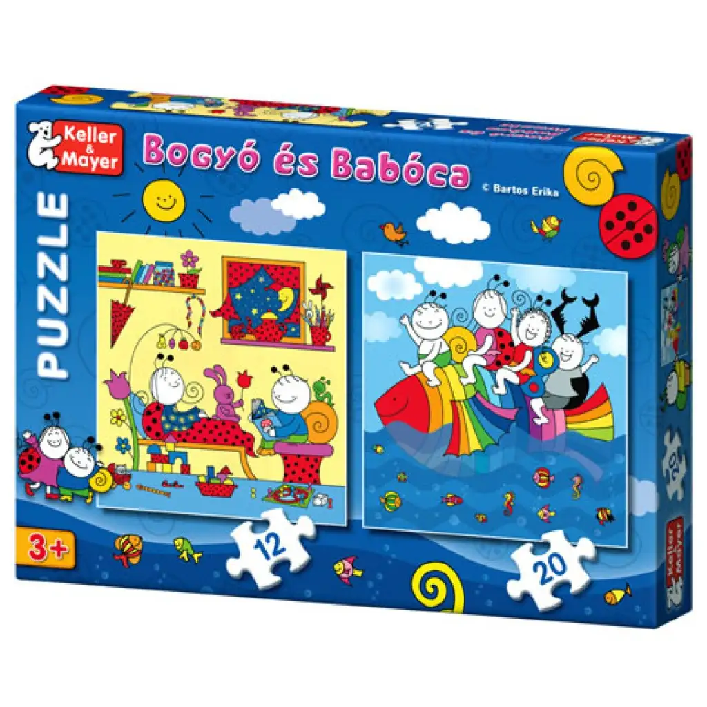 Bogyó és Babóca Szivárványhal 12 és 20 db-os puzzle