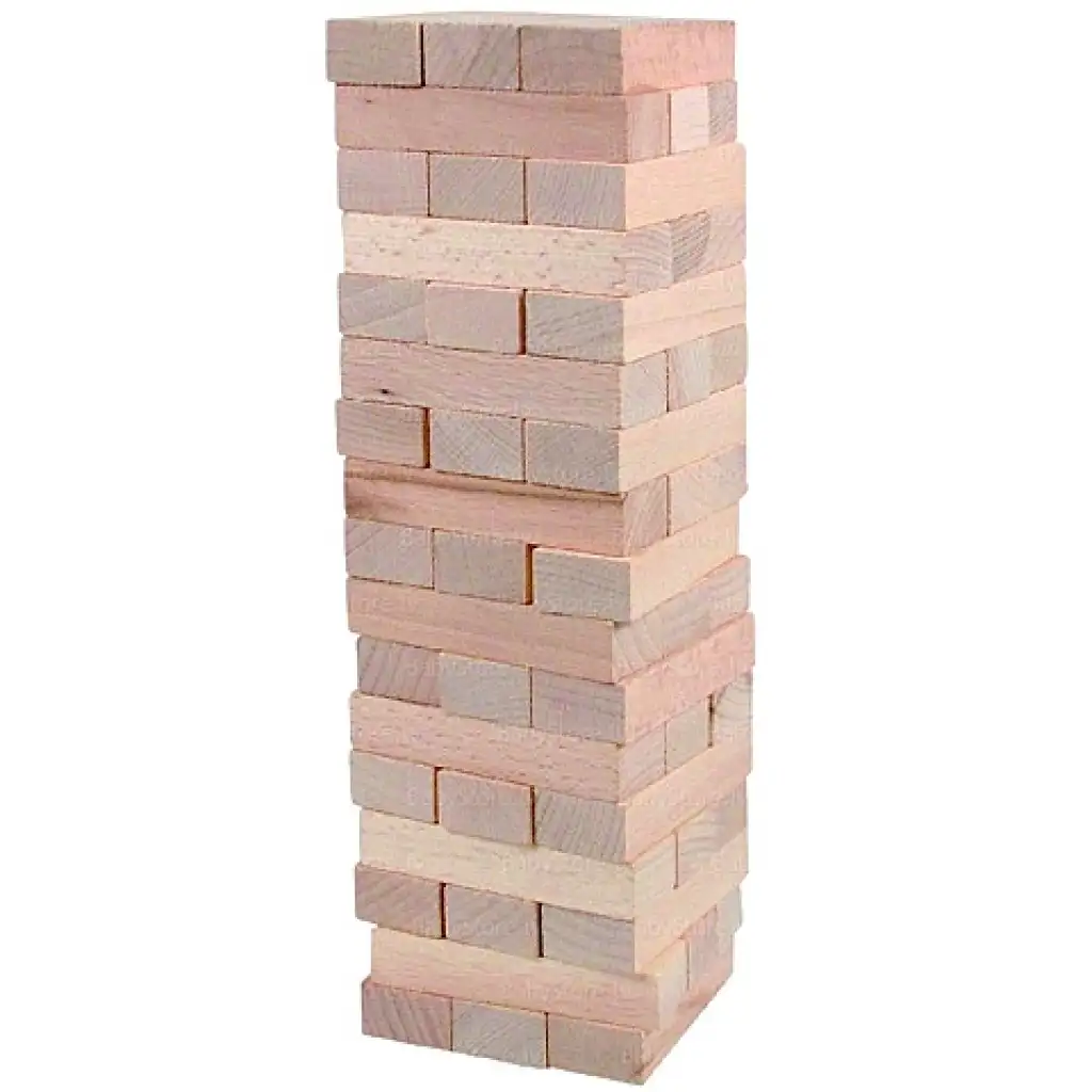 Fa torony ügyességi építőjáték