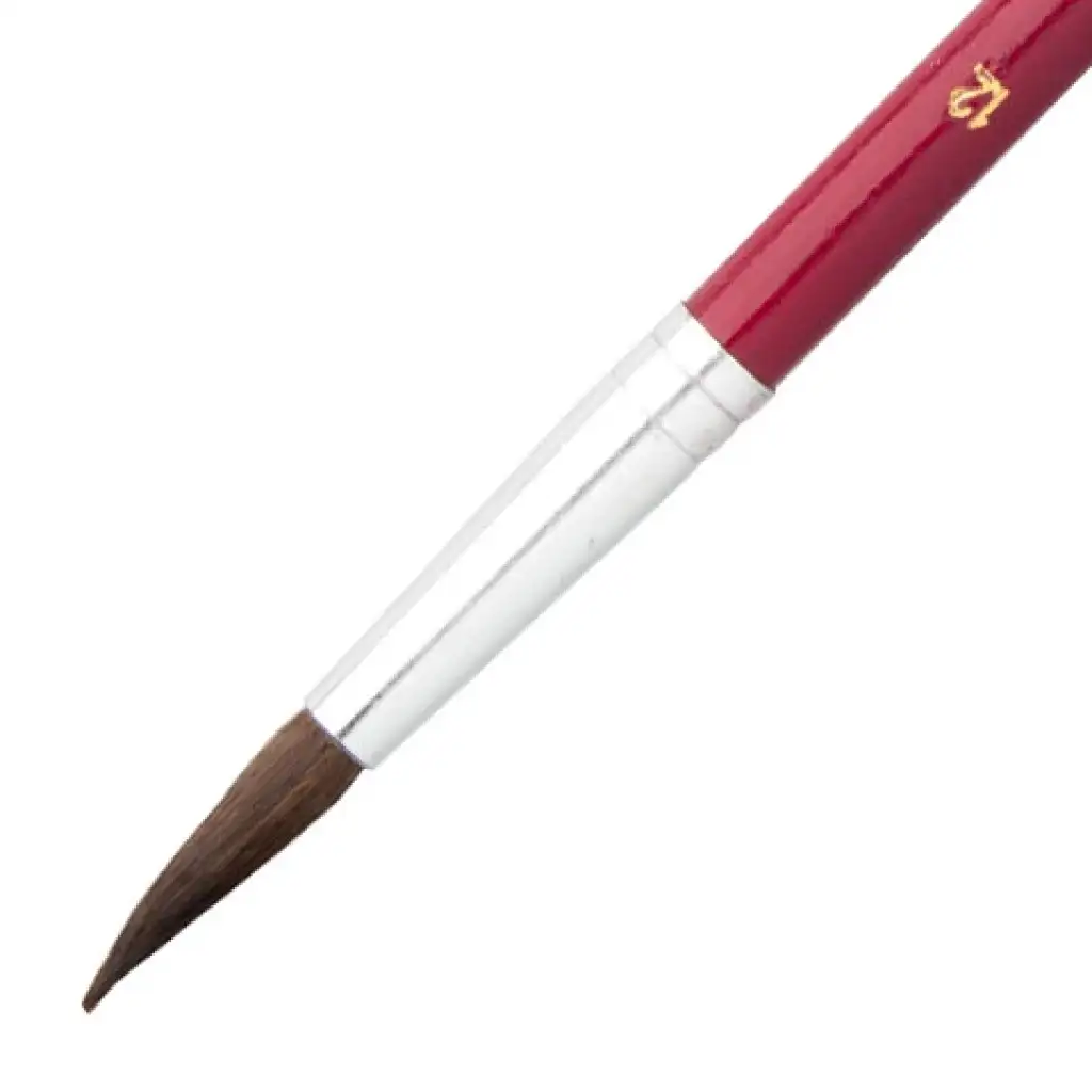 ICO: Festett fanyelű póniszőr ecset 12-es méretben