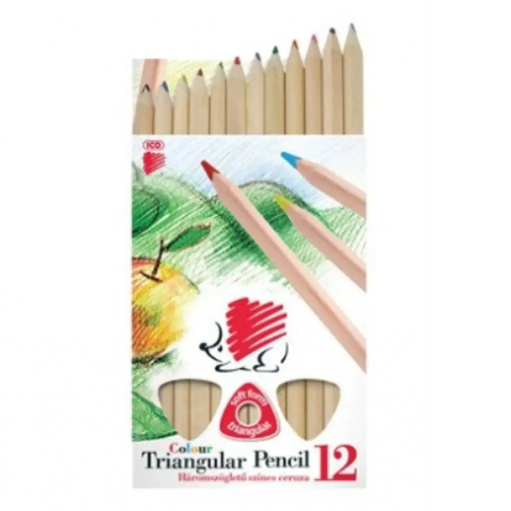 ICO: SÜNI vastag háromszögletű színes ceruza szett 12db-os