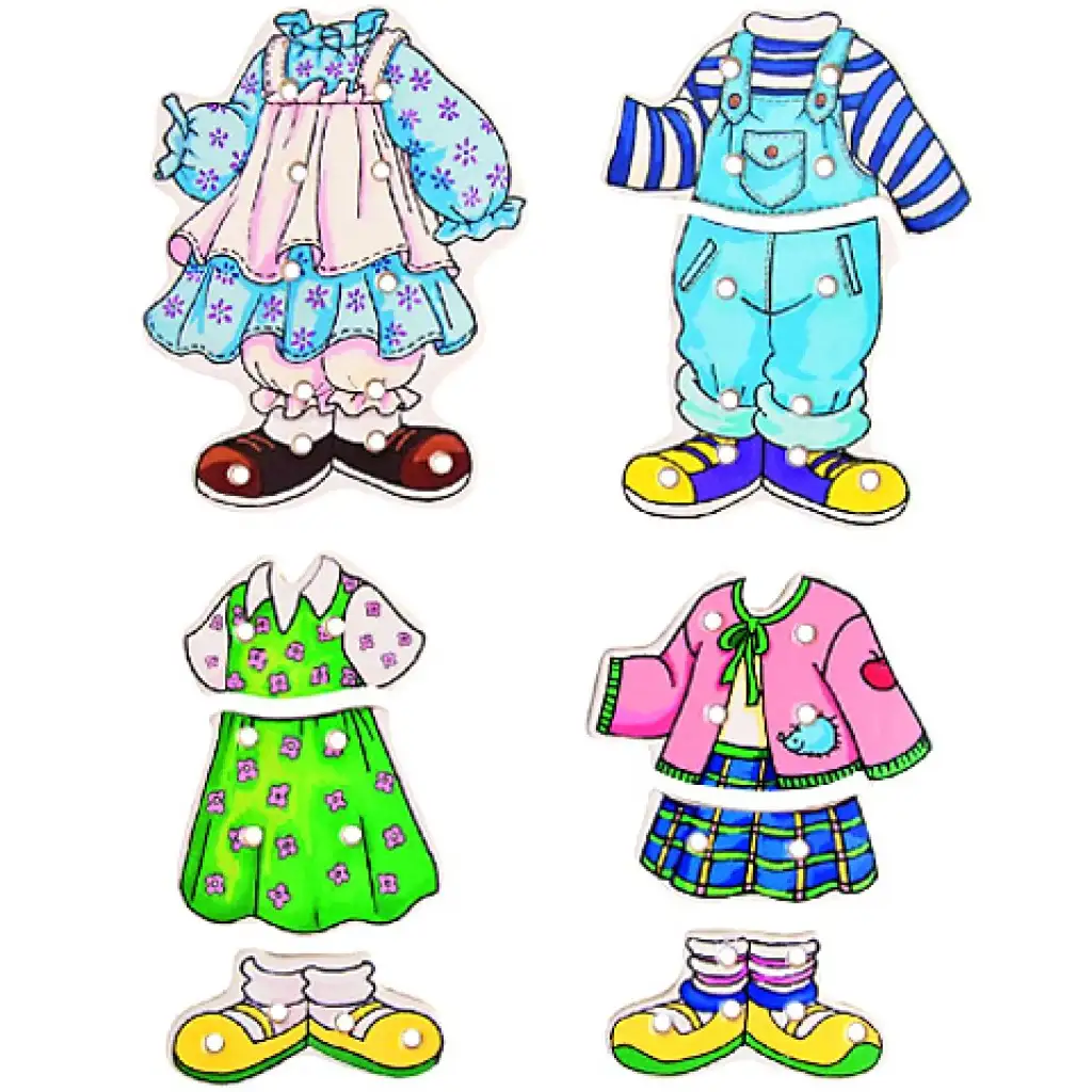 Öltöztethető kislány fajáték kép 2