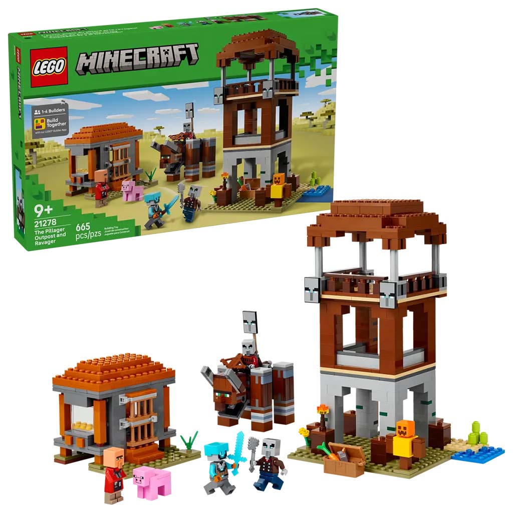 LEGO® Minecraft: A Fosztogató őrtorony és a Romboló (21278)