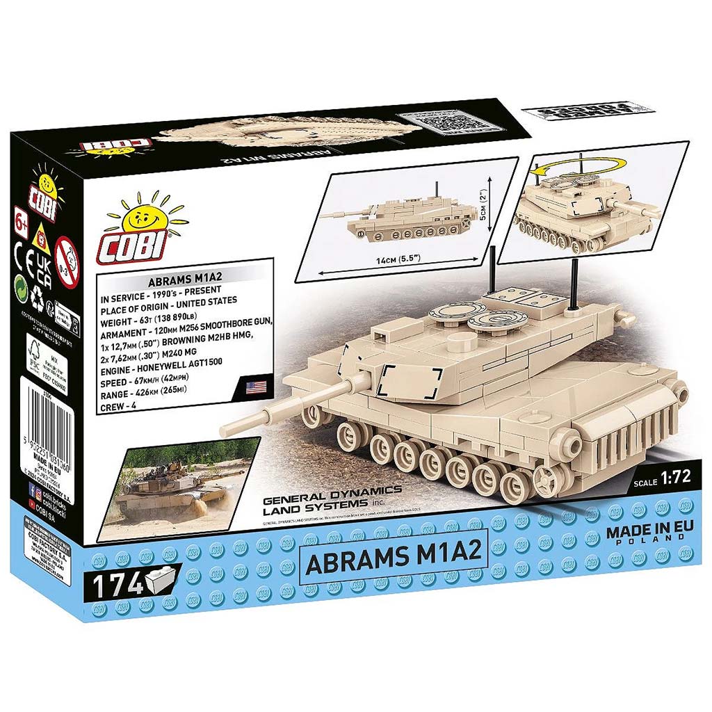 COBI: Abrams M1A2 tank építőjáték (3106) kép 5