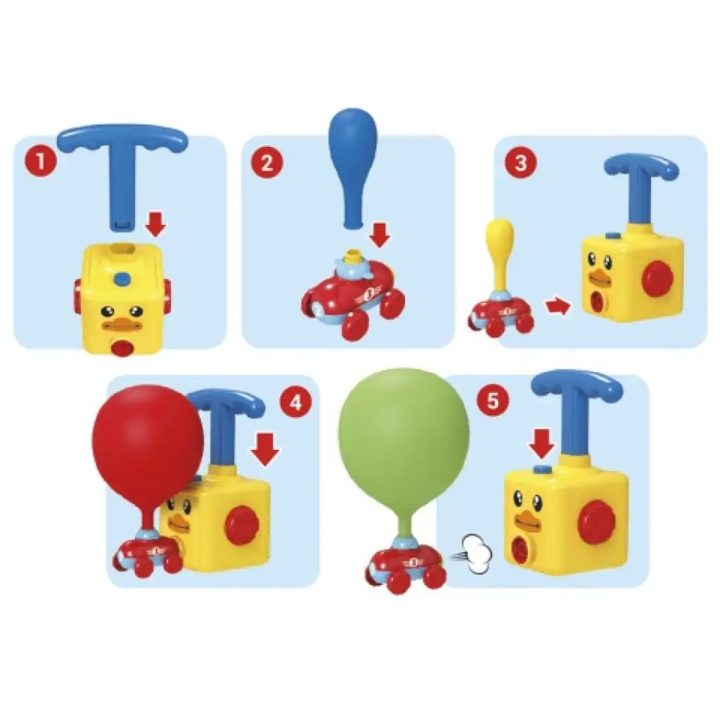 Air Pump Car - Léghajtású kisautó pumpával több változatban kép 5