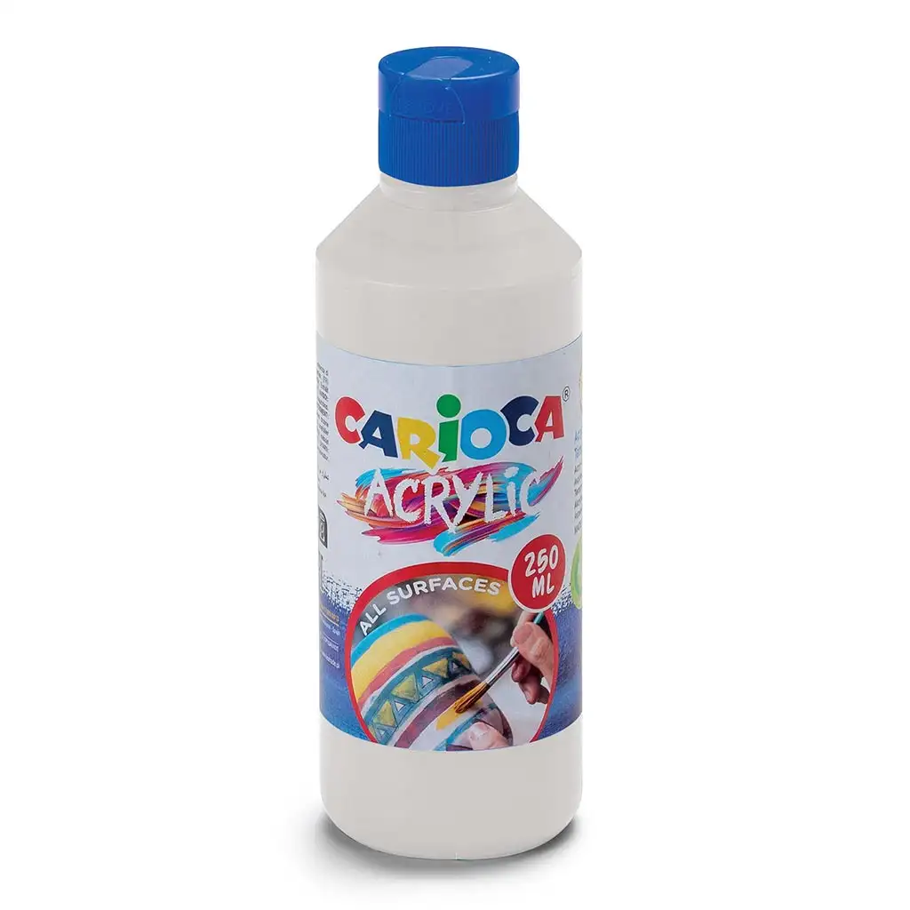 Acrylic 250ml-s akril festék fehér színben - Carioca