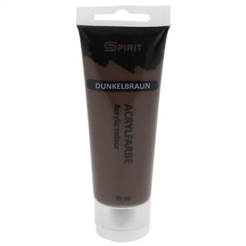 Spirit: Sötétbarna akrilfesték 75ml-es
