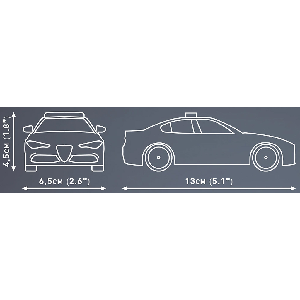 COBI: Alfa Romeo Giulia Quadrifoglio rendőrautó építőjáték (24606) kép 4