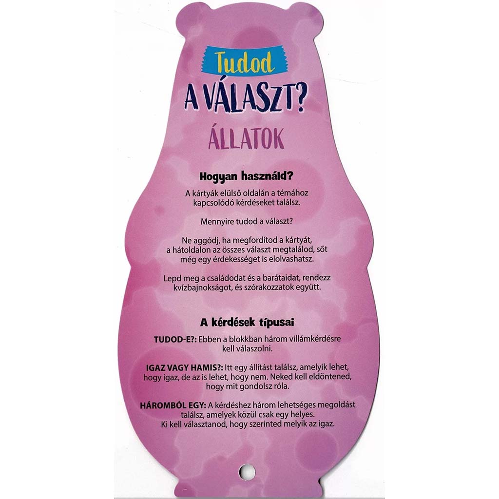 Tudod a választ? - Állatok kép 2