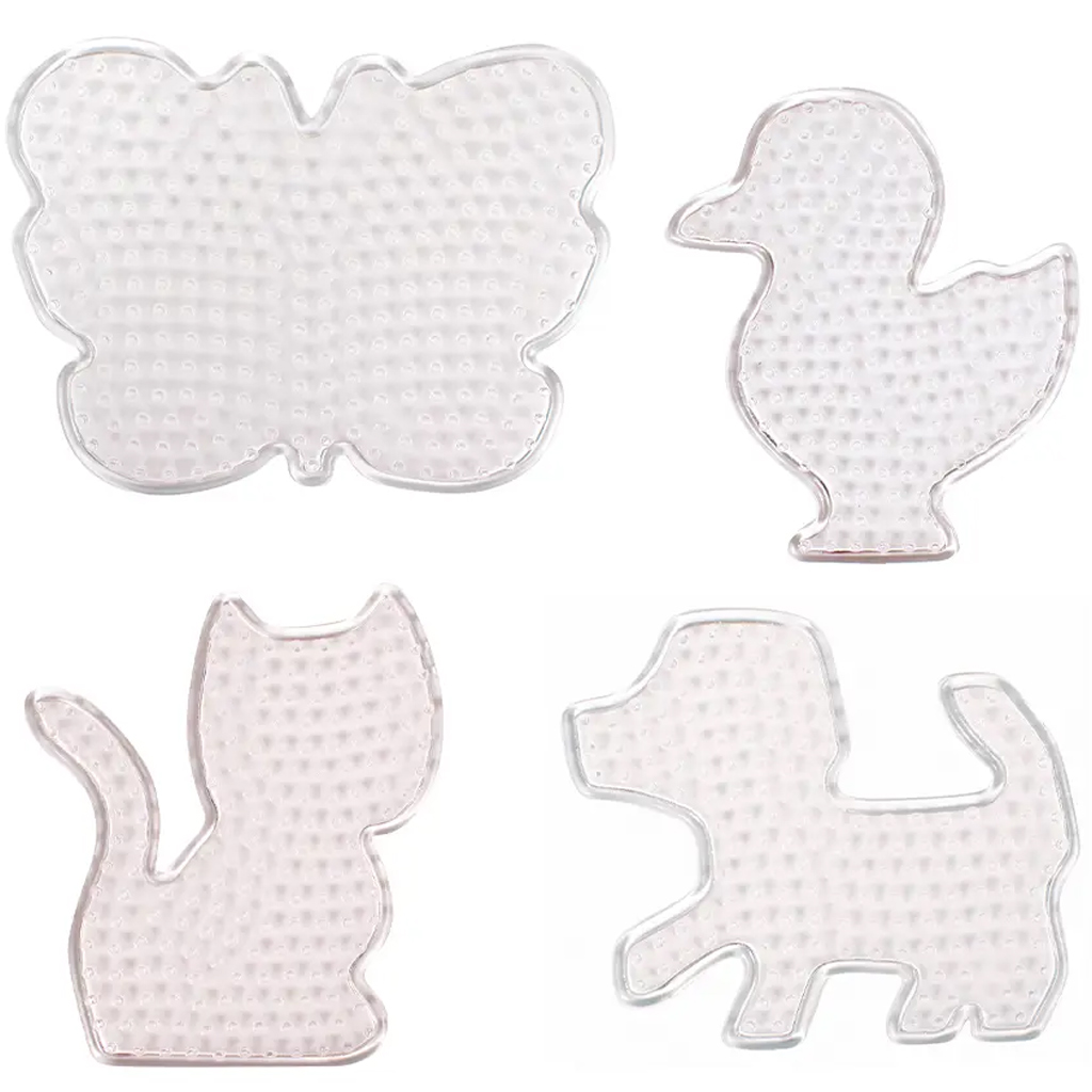 PlayBox: Állatos alaplap csomag 5mm-es MIDI vasalható gyöngyökhöz 4db-os szett kép 2