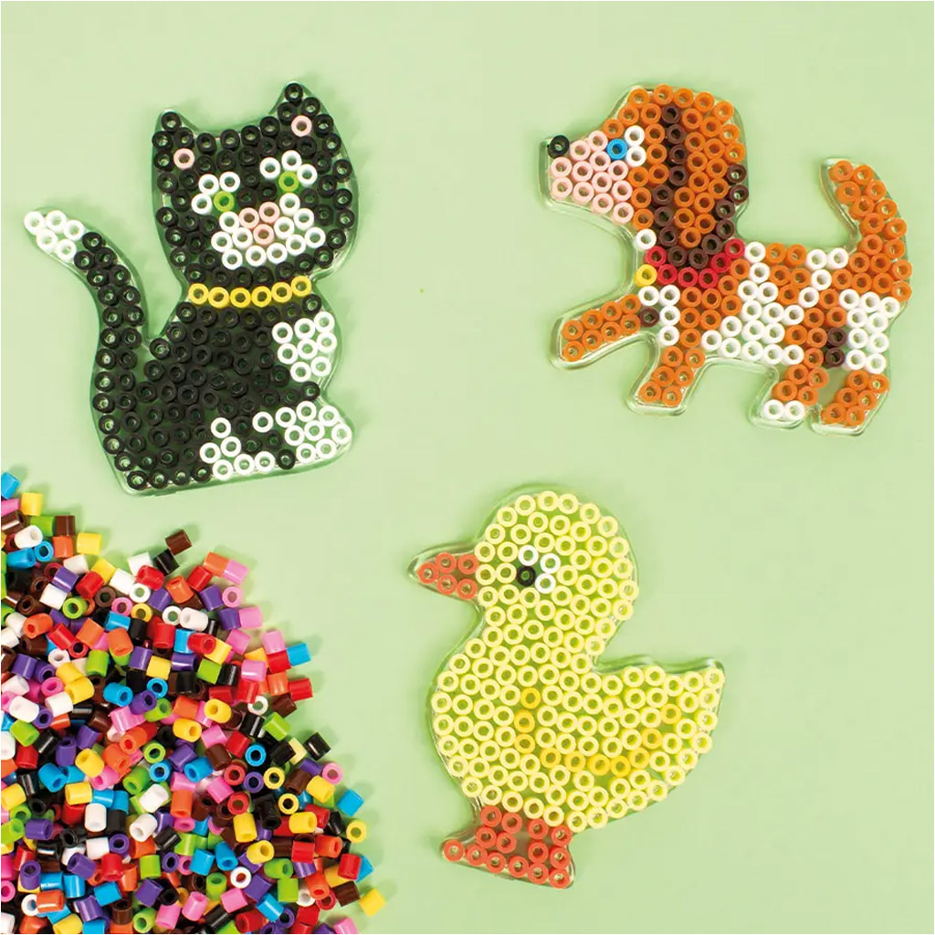 PlayBox: Állatos alaplap csomag 5mm-es MIDI vasalható gyöngyökhöz 4db-os szett kép 3