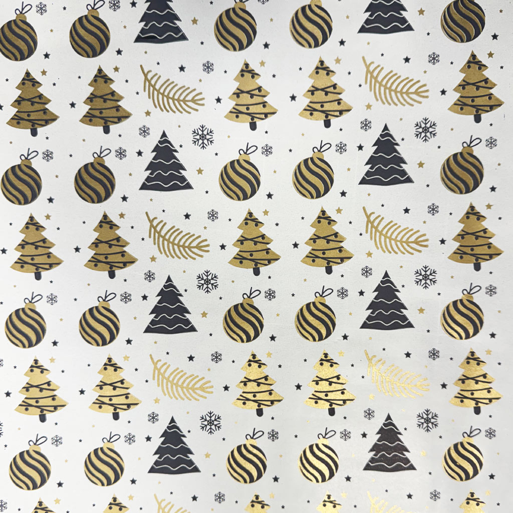 Arany díszgömb csomagolópapír 200x70cm