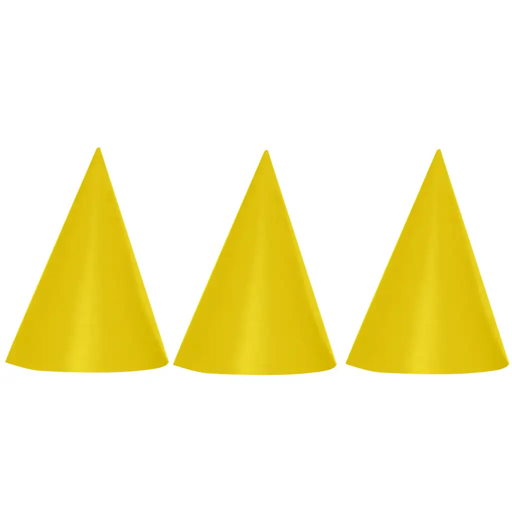 Arany színű party kalap 6db-os szett