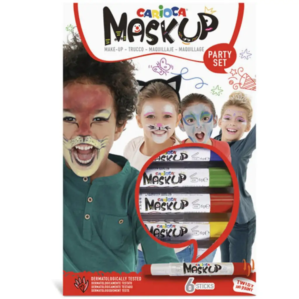Arcfestő Party szett 6 színnel - Carioca