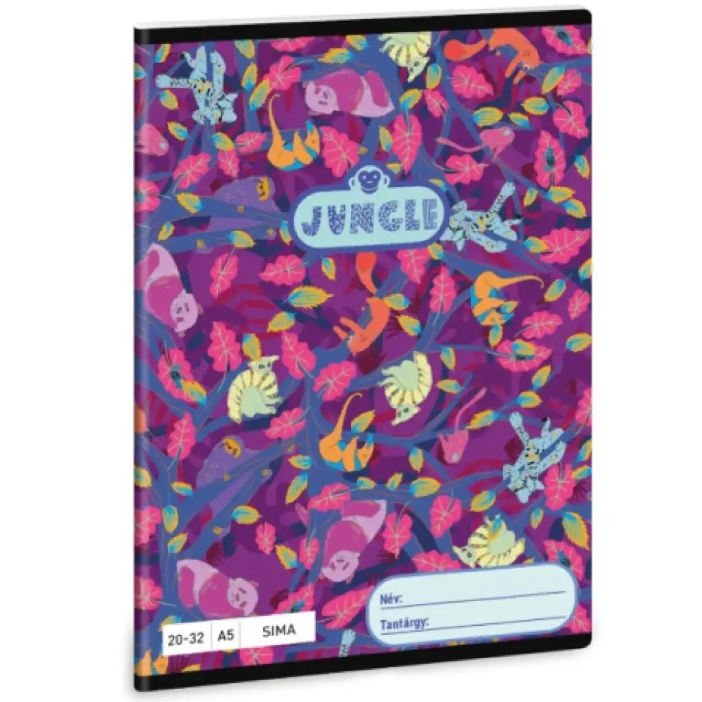 Ars Una: Jungle mintás sima füzet A/5 20-32