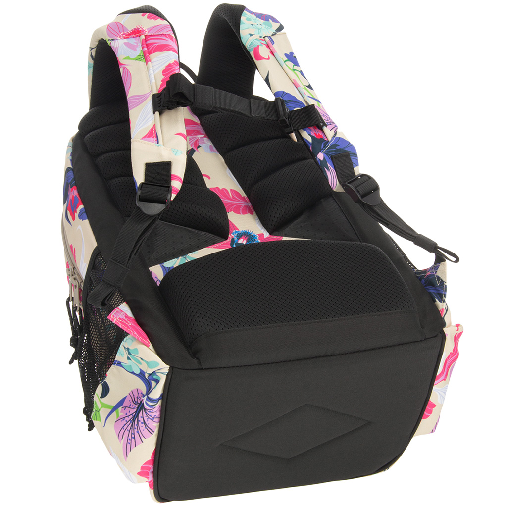 Ars Una: Beach flowers virágos ergonomikus iskolatáska, hátizsák 33x45x24cm kép 5