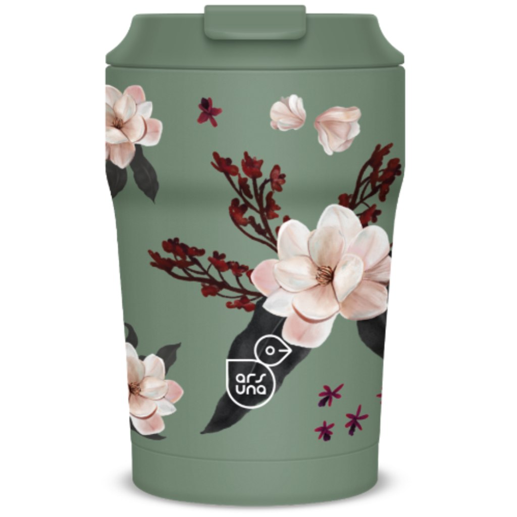Ars Una Flowery Green thermo bögre 350ml