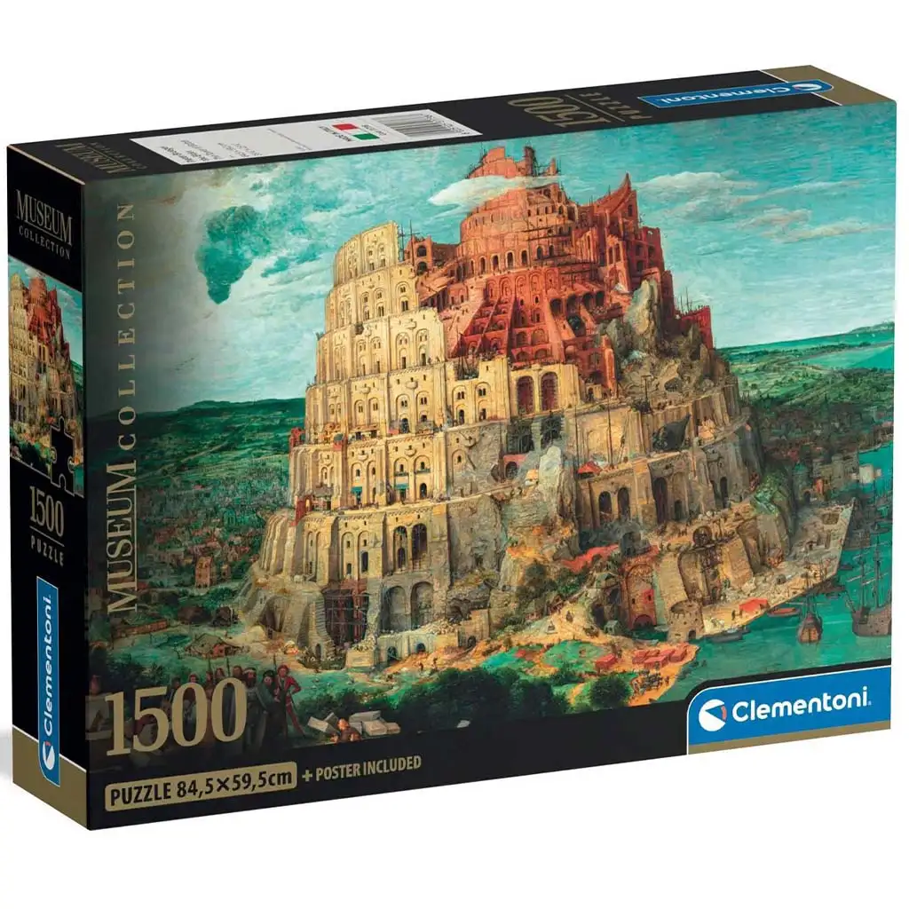 Museum Collection: Bábel torony 1500 darabos compact puzzle - Clementoni