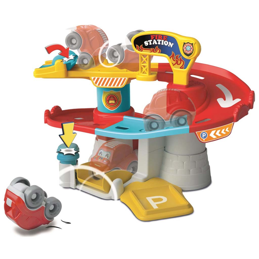 Tűzoltóság játékszett bukdácsoló autóval - Clementoni kép 2