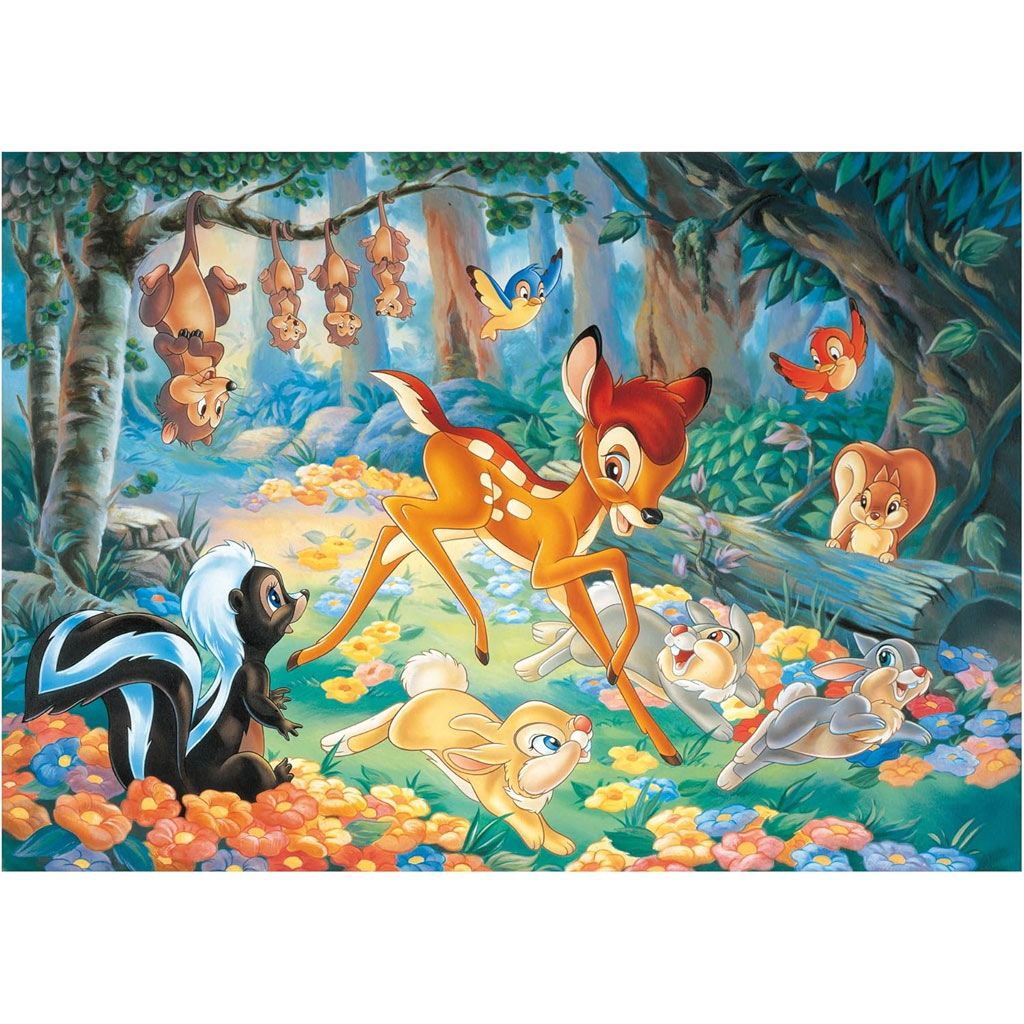 Bambi 2 az 1-ben 60db-os puzzle és színező 50x35cm - Lisciani kép 2