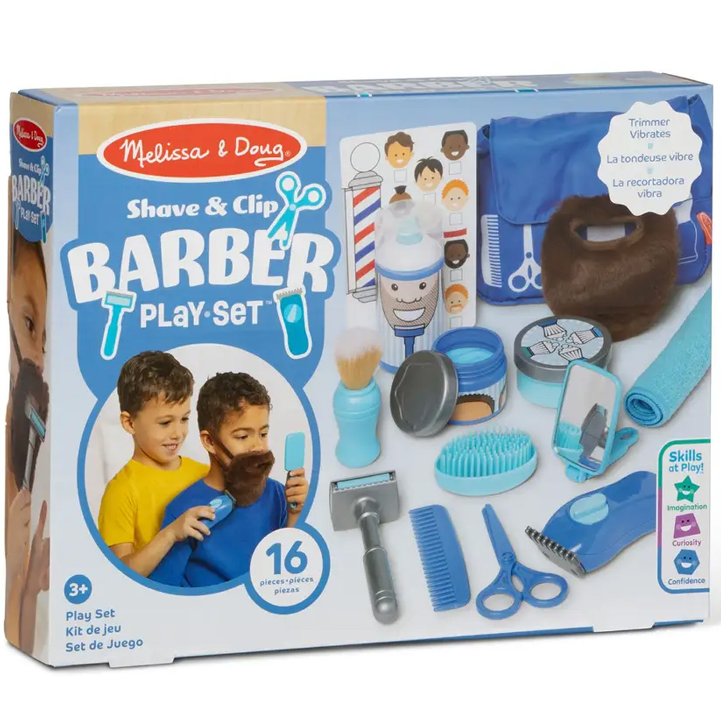 Melissa&Doug: Barber shop borbély játékszett - Spin Master