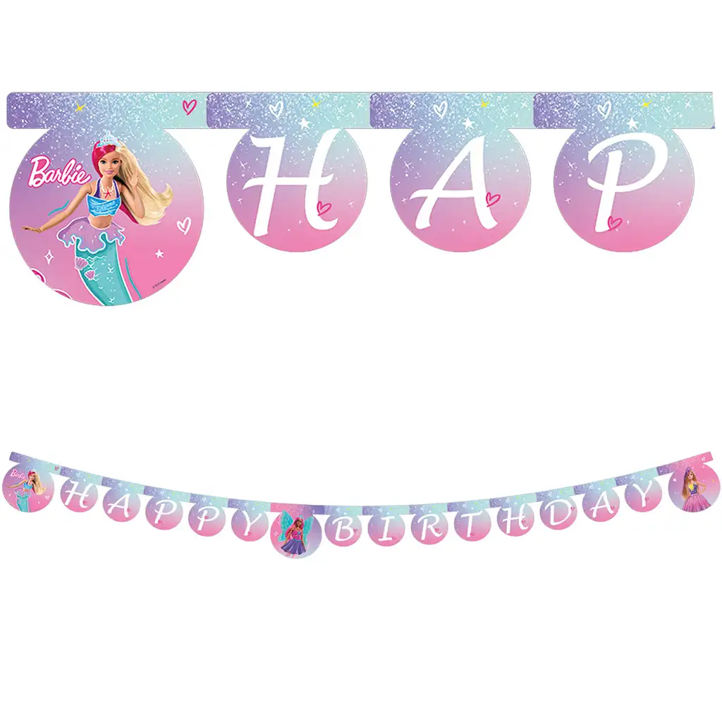 Barbie party banner