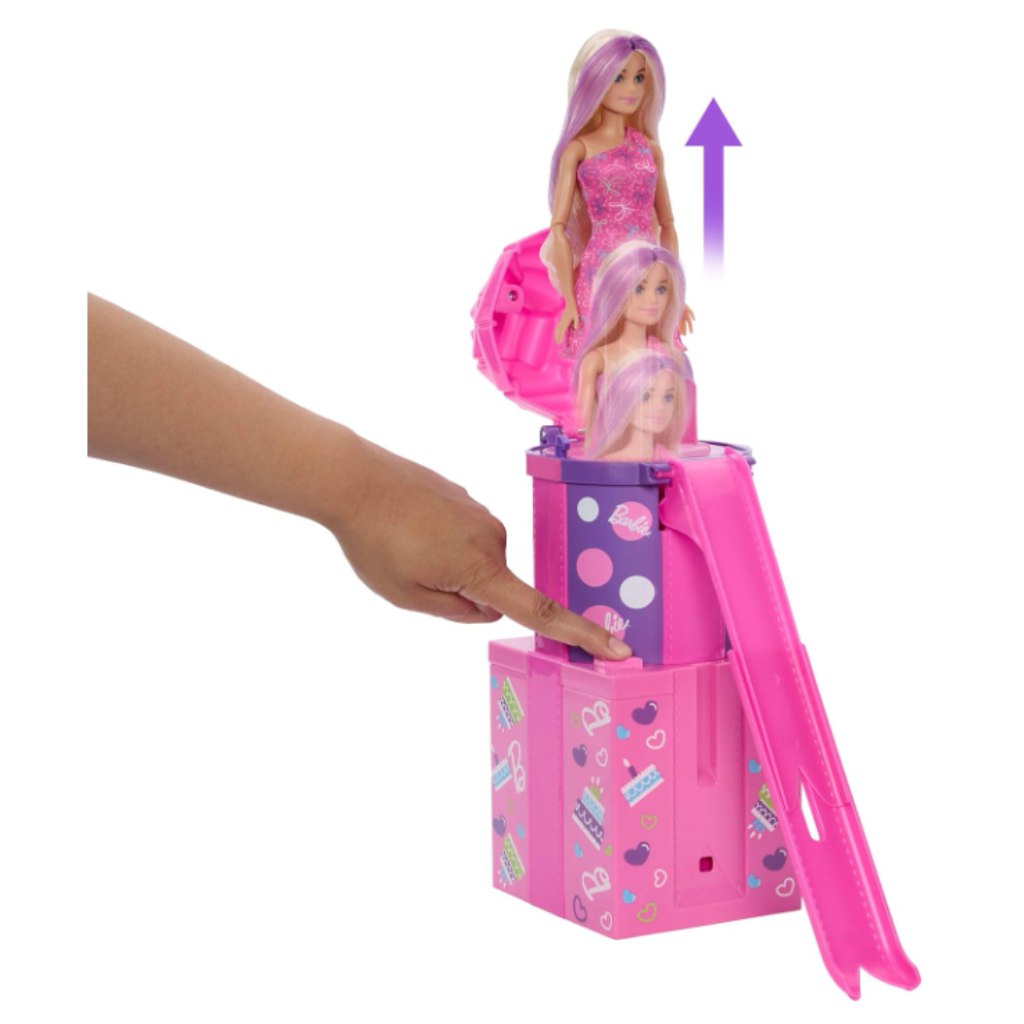 Barbie party reveal meglepetés szett csúszdával - Mattel kép 3