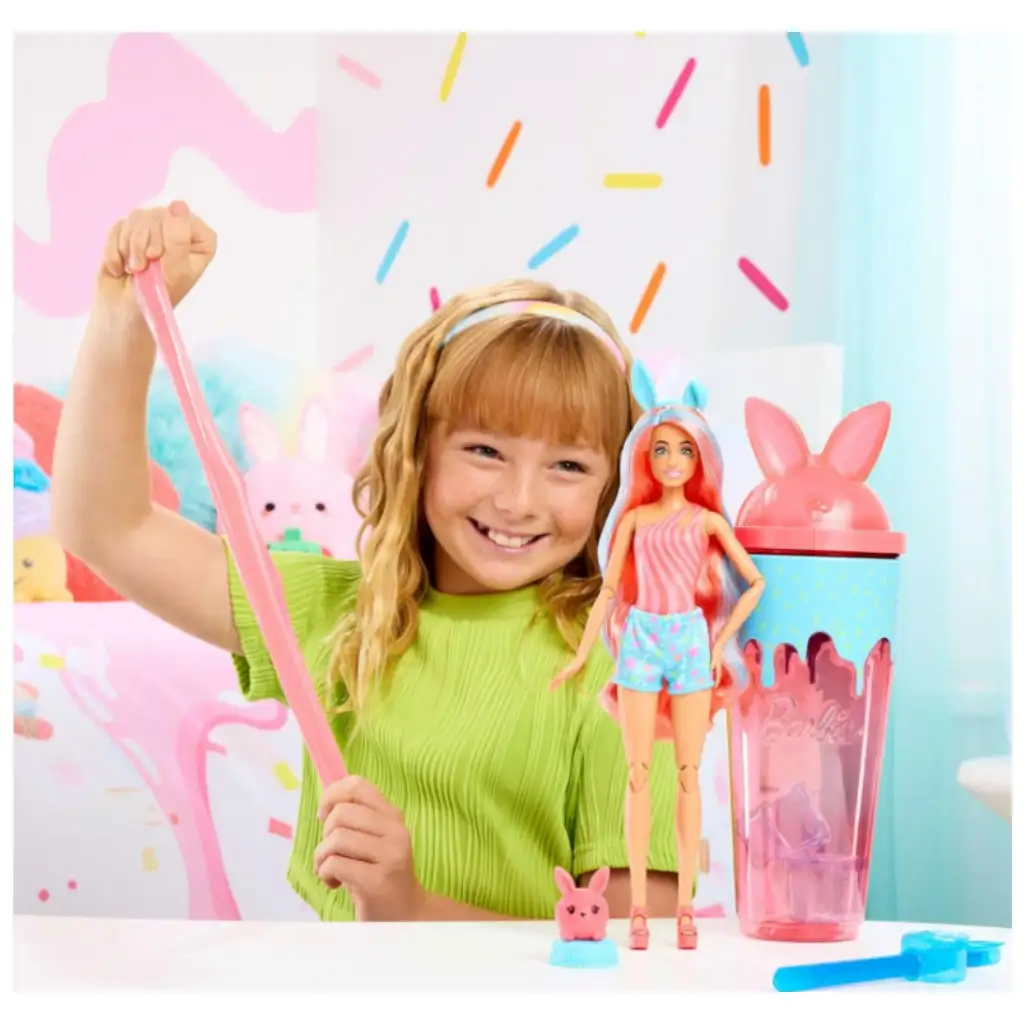 Barbie: Slime Reveal Állati Buli - Nyuszi játékszett - Mattel kép 2