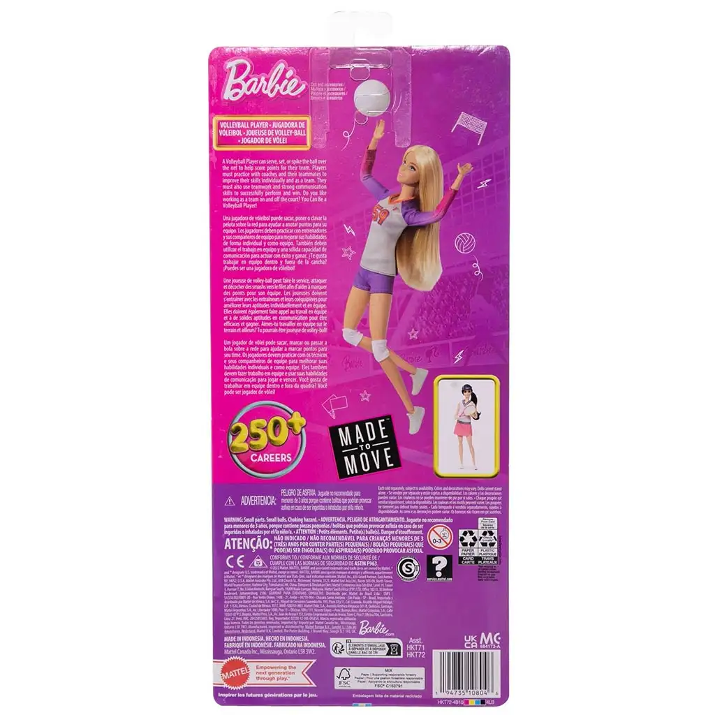 Barbie Sportoló babák - Röplabdajátékos - Mattel kép 2