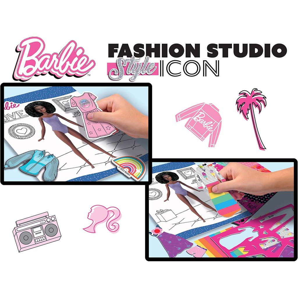 Barbie Style Icon színező és öltöztető szett - Lisciani kép 3